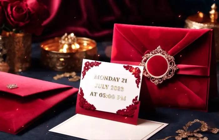 Dreamy 3D Royal Islamic Wedding Invitation Slideshow